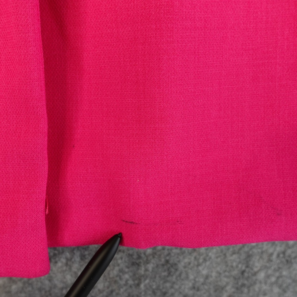 Maeve Anthropologie Blazer Womens 0 Hot Pink Double Breasted Jacket Career Bold - Picture 14 of 16